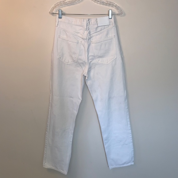 Denim Forum The Joni High Rise Loose White Jeans 29L 25 - Picture 4 of 16